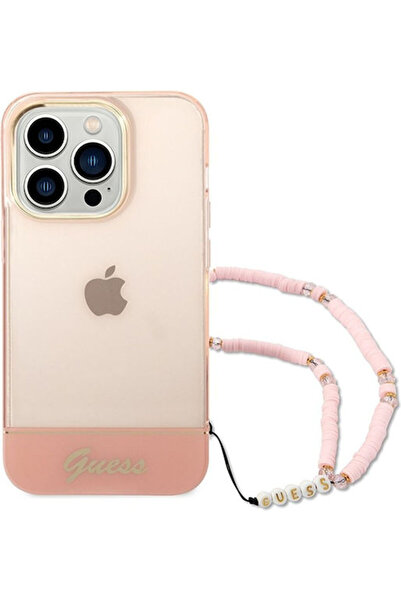 Guess Ημιδιαφανής Πλαστική Πίσω Θήκη Ροζ / Ροζ (iPhone 14 Pro) Κωδικός: GUHCP...