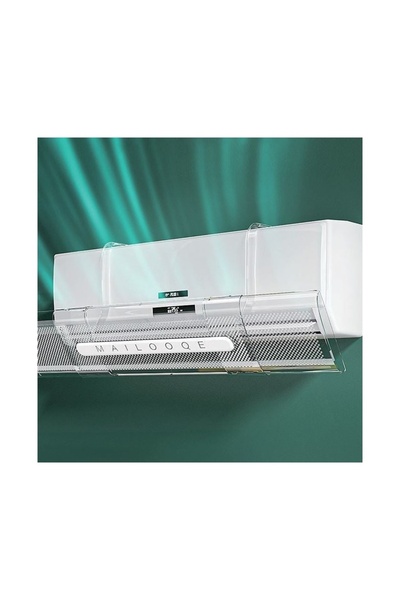 Zet Sheer Air Conditioner Deflector, 18 x 53-94 cm, Adjustable, for Air Direc...