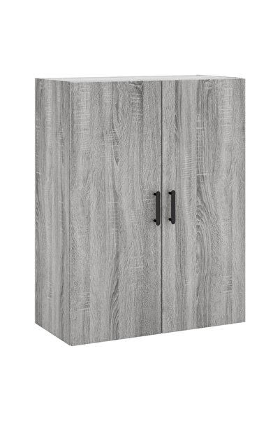 vidaxl Dulap montat pe perete, gri sonoma, 69,5x34x90 cm