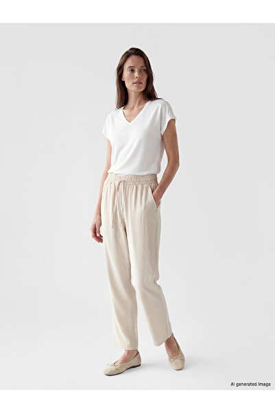 LC Waikiki Esvab • Modern & Distinctive Women's Linen Blend Pants with Waist ...