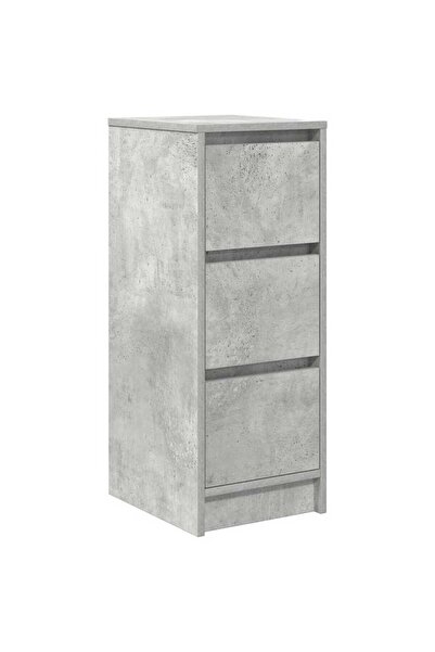 vidaxl Bufetă Gri Beton 29,5x34x76 cm Lemn prelucrat