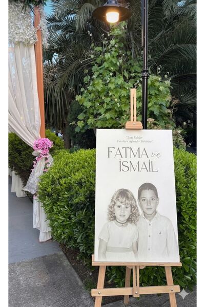 Laber Tasarım Fotoğraflı Karşılama Panosu, Çocukluk Fotoğrafı, Düğün, Nişan, ...