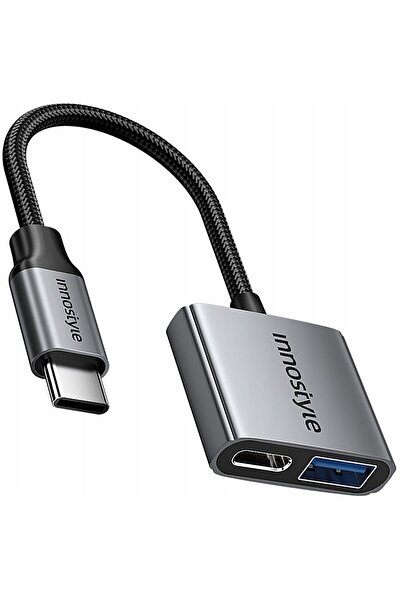 Innostyle Adaptor USB-C USB OTG USB-A, cablu pentru stick USB și încărcare