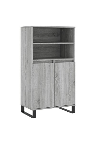 vidaxl Tall cabinet, sonoma grey, 60x36x110 cm, engineered wood