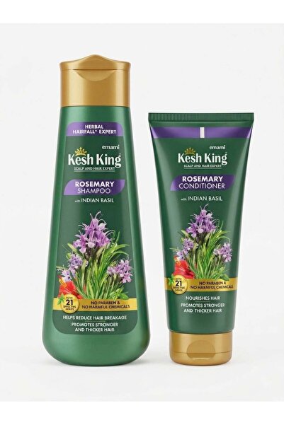kesh king Rosemary Shampoo with Indian Basil 340 ml and Conditioner 200 ml
