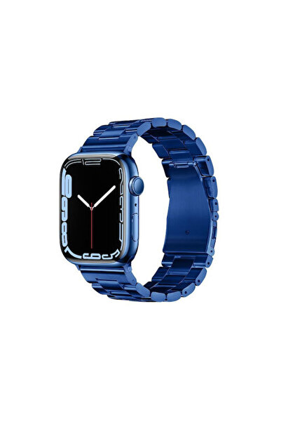 OEM Λουράκι Ανοξείδωτο Ατσάλι Μπλε (Apple Watch 42/44/45/49mm)