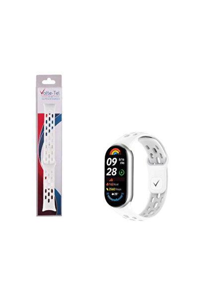Other Volte-Tel Λουράκι Σιλικόνης Λευκό (για Xiaomi Smart Band 8, 9, 10)