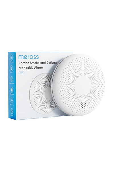 MEROSS Detector de fum și monoxid de carbon pentru casă inteligentă Alexa Goo...