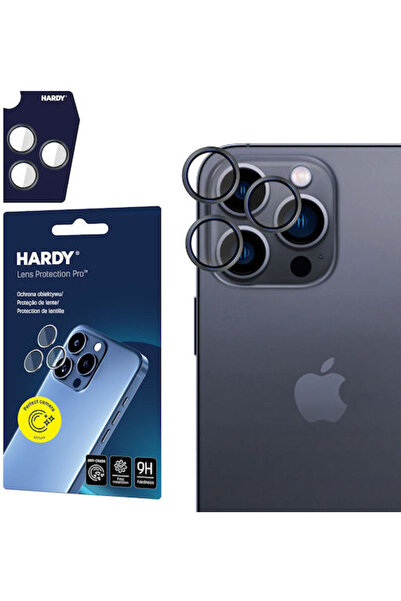 3MK HARDY Προστασία Φακού Pro Προστασία Κάμερας Σκληρυμένο Γυαλί Μαύρο για το...