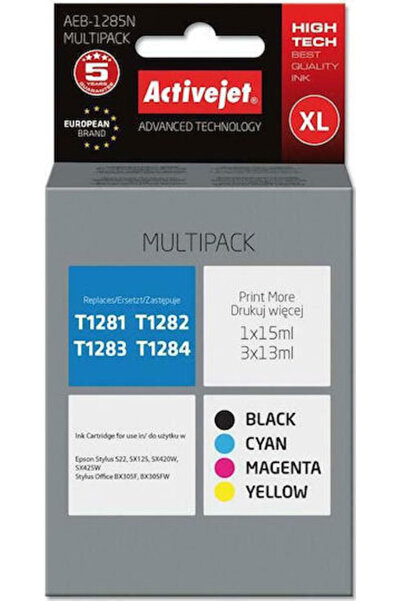 Other Συμβατό με Active Jet Μελάνι για εκτυπωτές inkjet Epson T1284/T1283/T12...
