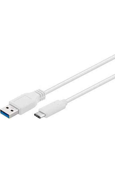 Other Cablu USB 3.0 Partner Tele USB-C tată - USB-A alb 1m