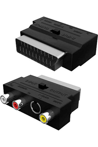 POWERTECH Μετατροπέας Scart / S-Video / RCA αρσενικό σε Scart / S-Video / RCA...