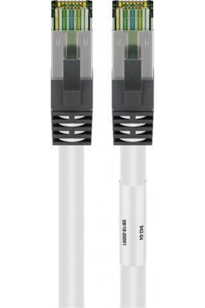 goobay Καλώδιο Ethernet S/FTP Cat.6a Gigabit 15μ Λευκό Κωδικός: 55130