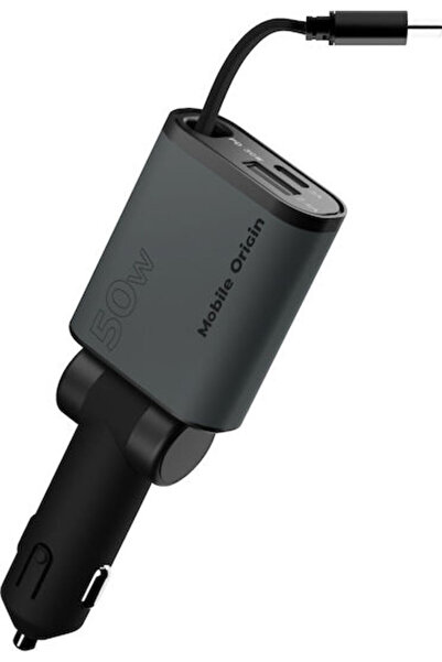 Mobile Origin CA27 Φορτιστής Αυτοκινήτου 50W 3A Γρήγορης Φόρτισης με Θύρες 1x...