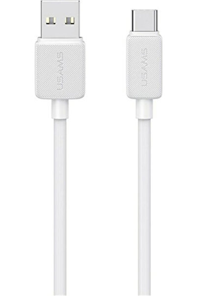 Usams Καλώδιο USB 2.0 USB-C Αρσενικό - USB-A Λευκό 2μ SJ693USB02