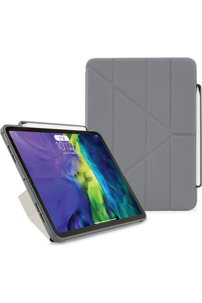 Pipetto Origami Flip Cover Γκρι (iPad Air 2013 9.7")