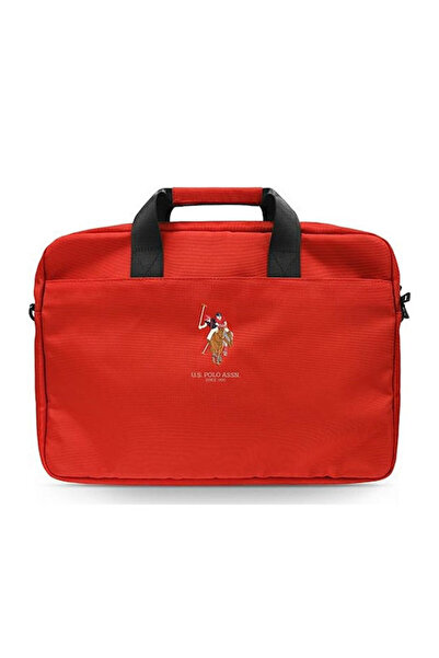 U.S. Polo Assn. Τσάντα Ώμου / Χειρός για Φορητό Υπολογιστή 15 " Κόκκινη USCB1...