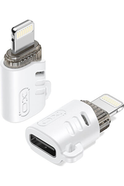 Xo Μετατροπέας USB-C θηλυκό σε Lightning αρσενικό Λευκό 1 τεμάχιο GSM177688