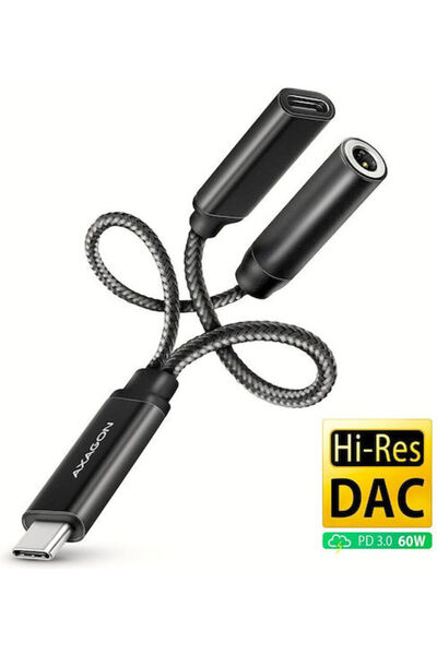Axagon Μετατροπέας USB-C αρσενικό σε USB-C / 3.5mm θηλυκό 1 τεμάχιο