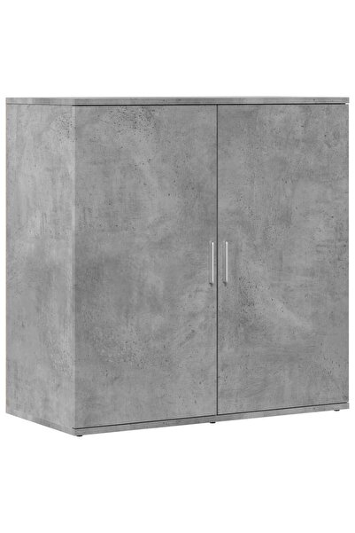 vidaxl Servantă, gri beton, 79x38x80 cm, lemn compozit