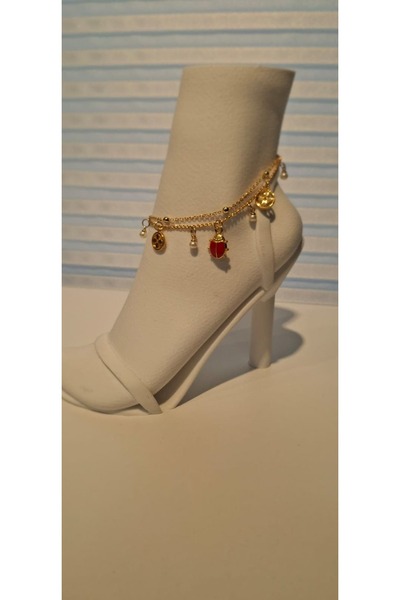 Mf Ladybug and Clover Anklet