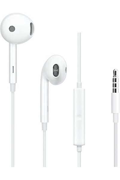 OPPO MH135 Ακουστικά ψείρες handsfree με βύσμα 3.5mm Λευκά
