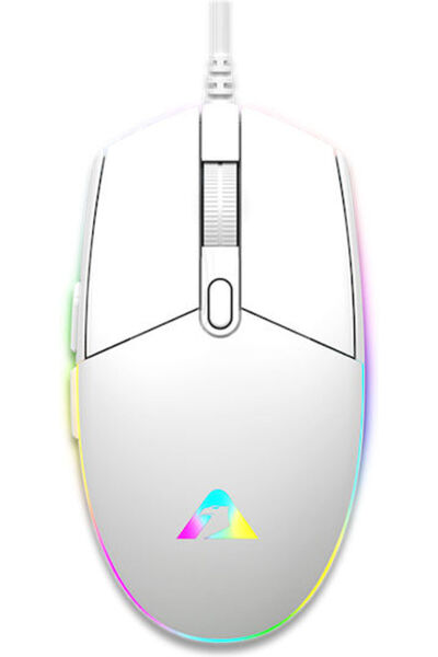 Armageddon Αρμαγκεντόν Ρέιβεν III RGB Ποντίκι Gaming Λευκό