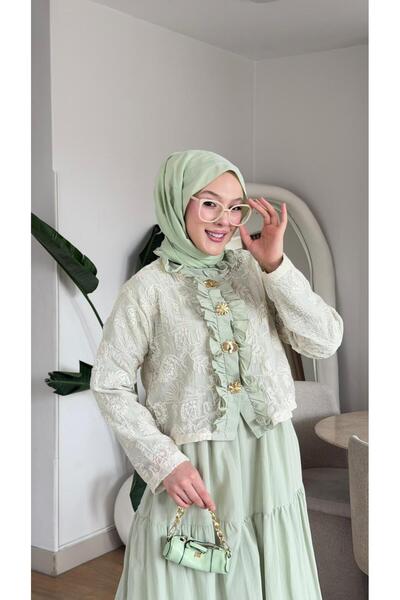 NİLNUR MODA Noul sezon Rochie din dantelă Mademoiselle, 2 piese
