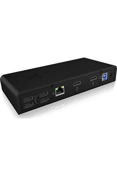ICY BOX Σταθμός σύνδεσης USB-A / USB-C με HDMI, Ethernet και υποστήριξη για 2...
