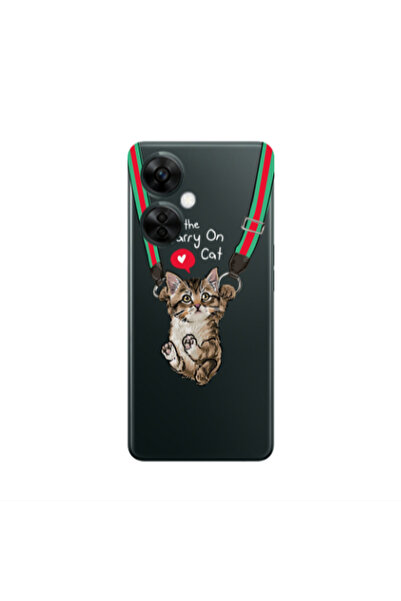 Other Oneplus Nord CE 3 Lite 5G Swinging cat Transparent Silicone TPU Θήκη
