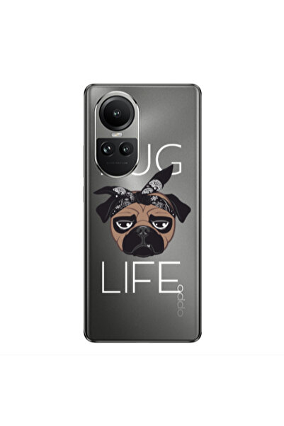 Other Oppo Reno10 5G Pug Life Transparent Silicone TPU Θήκη