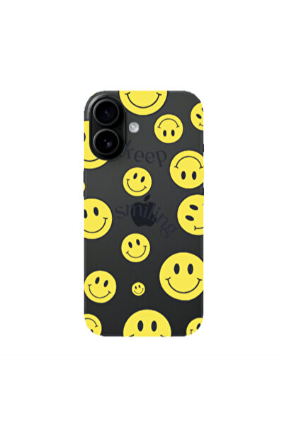 Other Apple Iphone 16 plus Keep Smiling Transparent Silicone TPU Θήκη