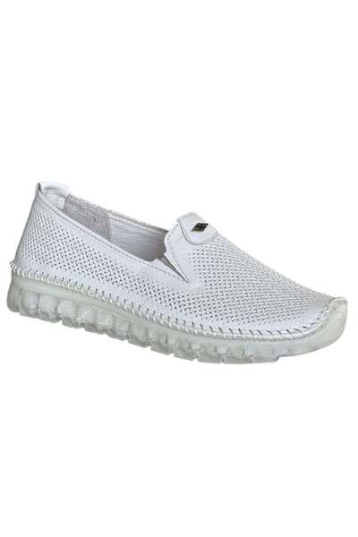 CEX 26Y NBL13 Pantofi din piele confortabili pentru femei, crem