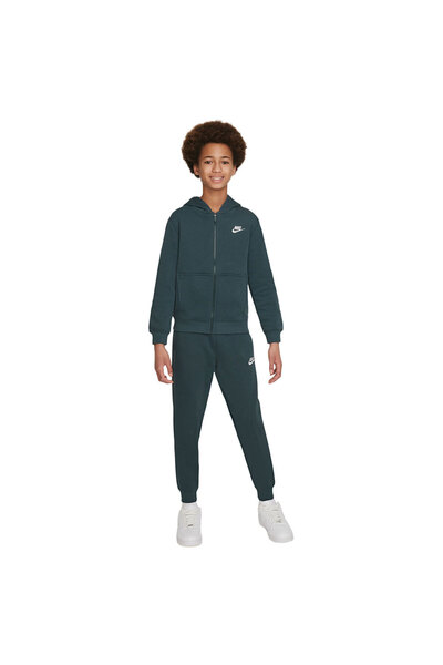 Nike Trening din fleece cu fermoar integral pentru copii, Club Sportiv, XS / ...