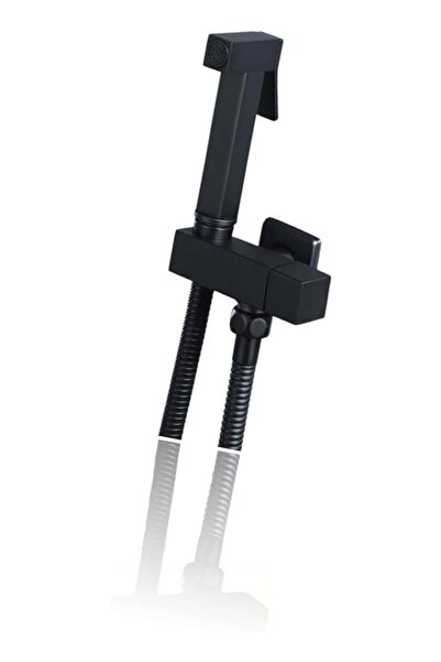 The Bros Black Handheld Bidet Sprayer Set - Brass Bathroom Kit, Wall Mounted,...