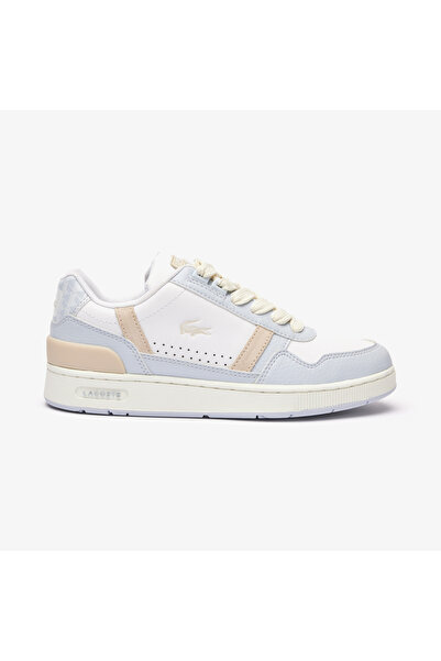 Lacoste T-Clip Monogram Kadın Beyaz Sneaker