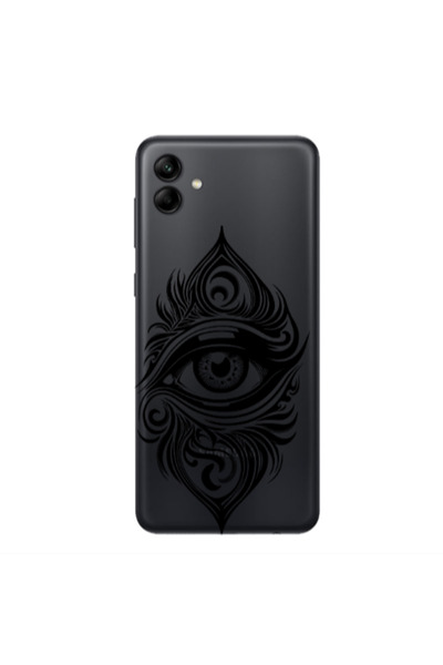Other Samsung A04 Eye patterned drawing Transparent Silicone TPU Θήκη