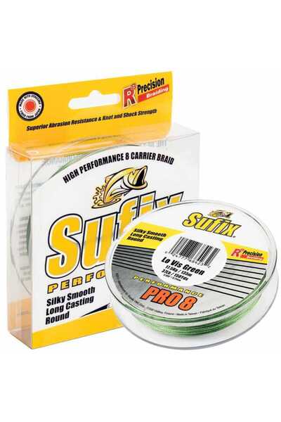 SUFIX خيط صيد برو8 LO VIS GREEN-0.12MM - 275MT - 8.2KG