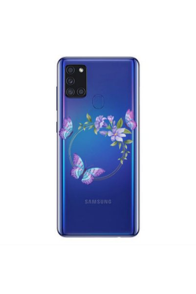 Other Samsung A21S Butterfly on the ring Transparent Silicone TPU Θήκη