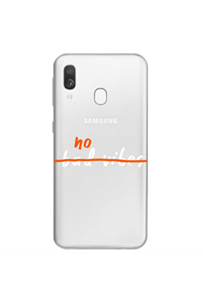 Other Samsung A40 No bad vibes 2 Transparent Silicone TPU Θήκη