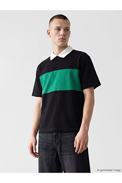 LC Waikiki تي شيرت رجالي من Peak New Season Relax Fit Color Block