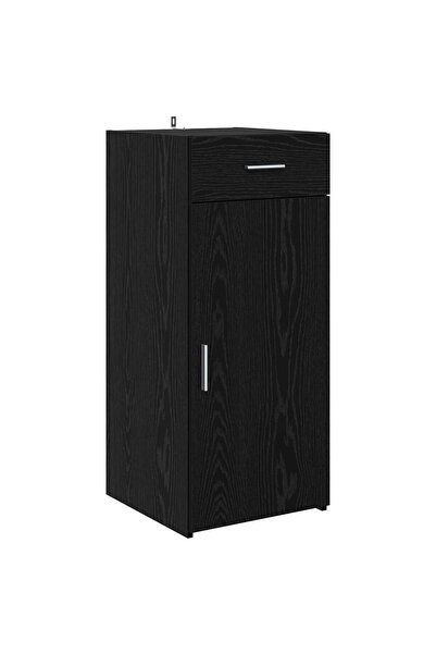 vidaxl Bufet cu sertar Stejar Negru 42,5 x 40 x 93 cm Lemn compozit
