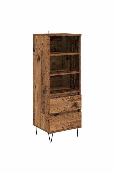 vidaxl Bufet cu sertar Lemn Vechi 40 x 36 x 110 cm Lemn compozit