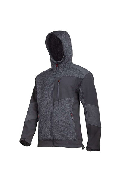 Lahti Pro Elastic sherpa-type jacket with hood / black - xl