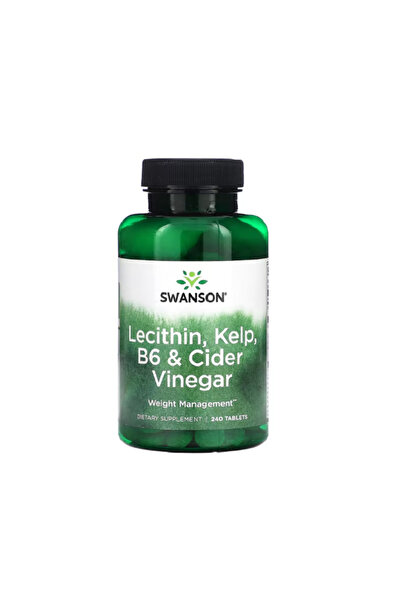 SWANSON Lecithin Kelp B6 & Cider Vinegar 240 Tablets -