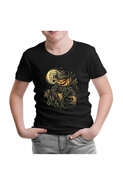 Lord T-Shirt تي شيرت للأطفال باللون الأسود بتصميم الهالوين - كورلوك بالي كابوتي