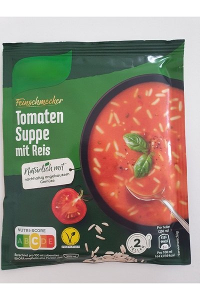 ALDİ Tomaten Suppe mit Reis