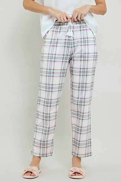 R&B Plaid Pyjama Pants with Drawstring Waist