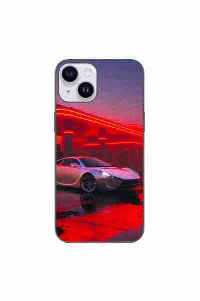 OEM Husa compatibila cu Apple iPhone 14 Silicon Gel Tpu Model Future Car