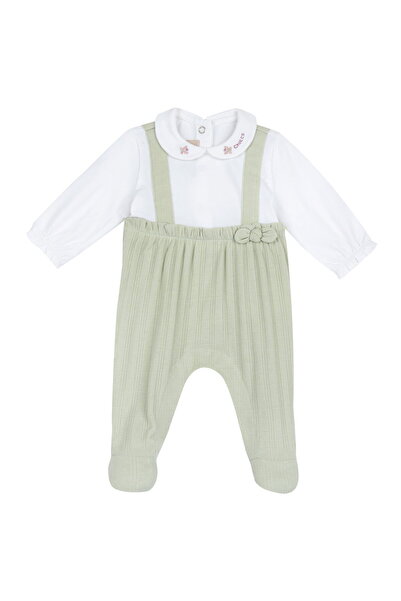 Chicco Kız Bebek Paça İçinden Açılan Tulum